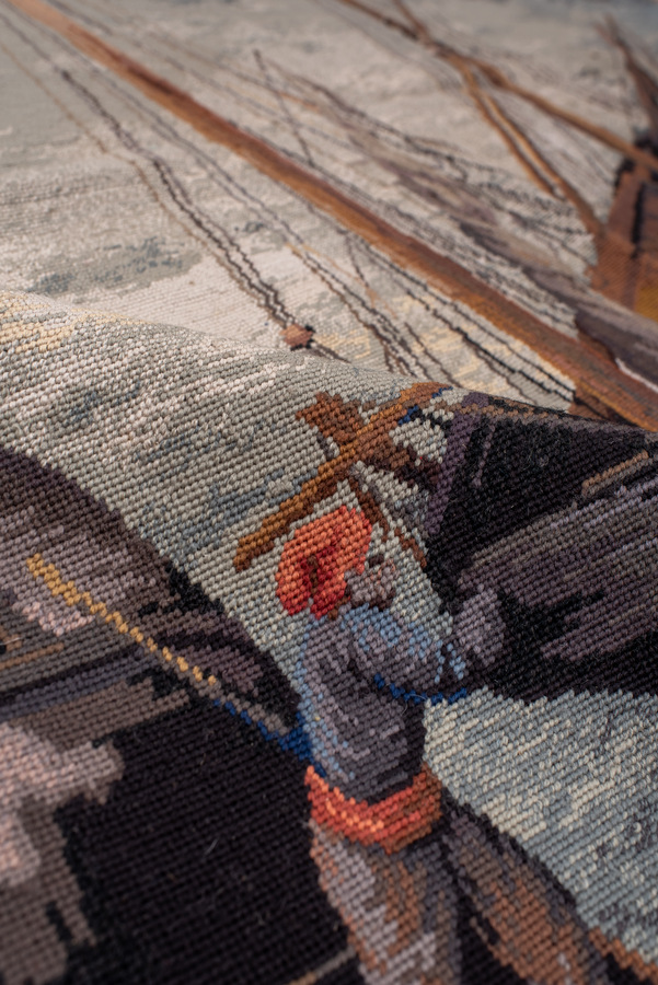 Antique needlepoint Rug - # 58183