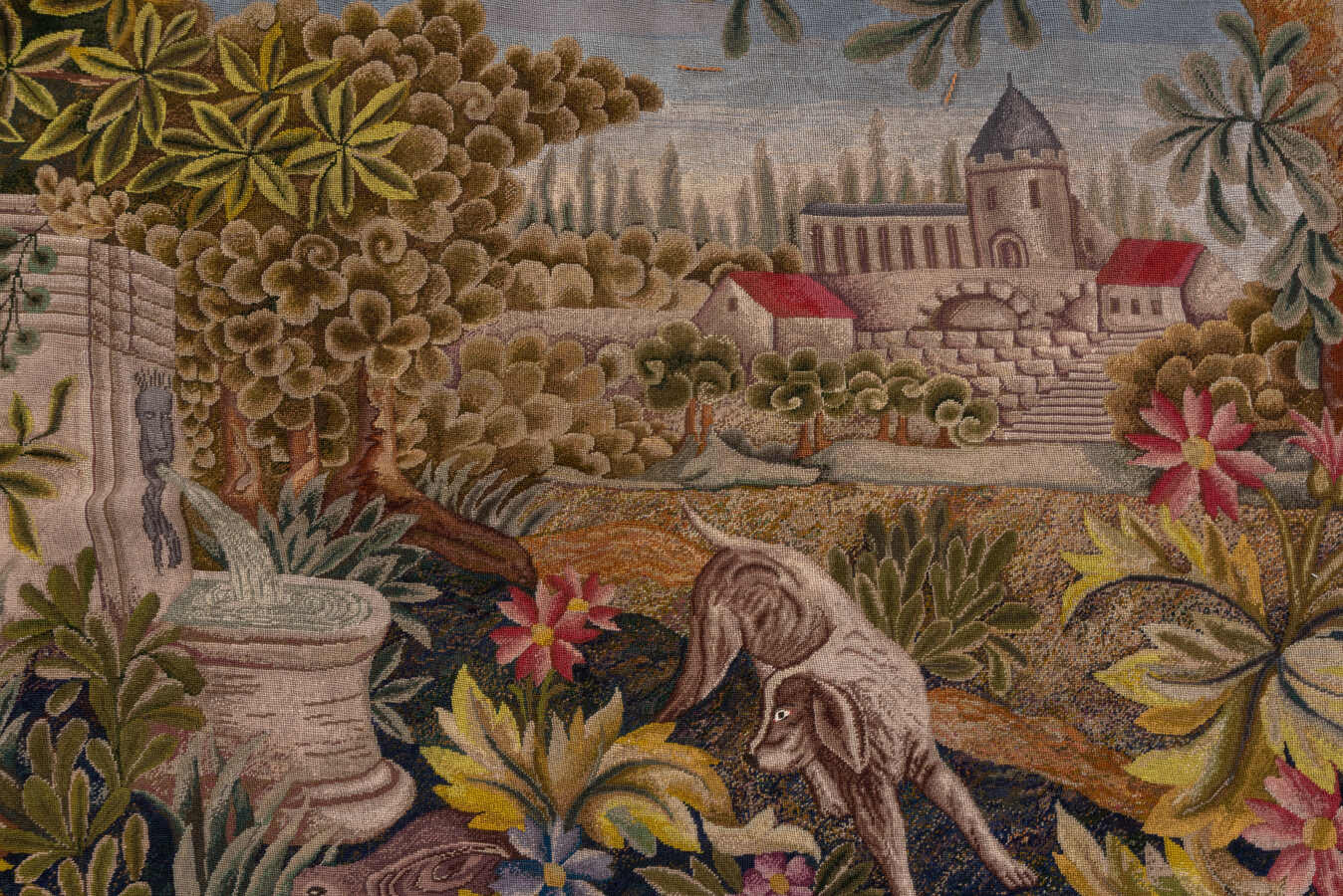 Antique needlepoint Rug - # 58186