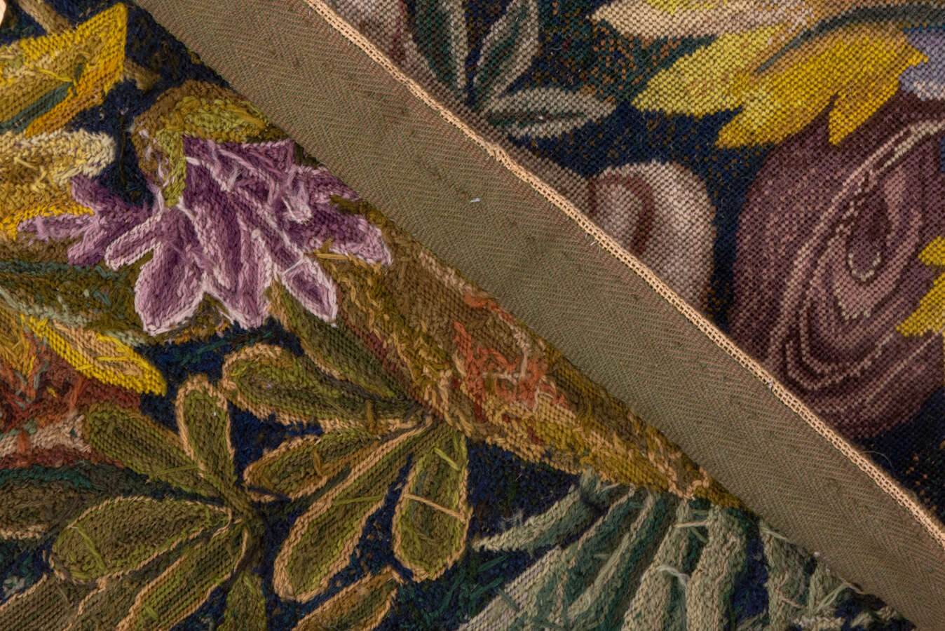 Antique needlepoint Rug - # 58186