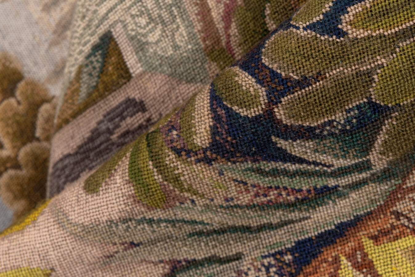 Antique needlepoint Rug - # 58186