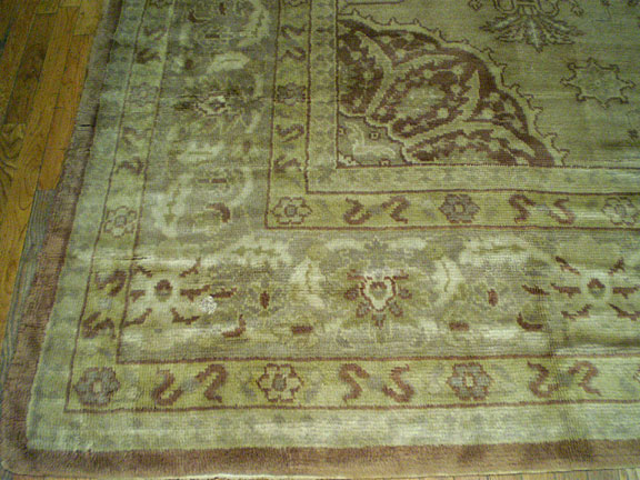 Antique oushak, angora Carpet - # 5633