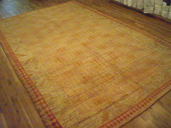 Antique oushak, angora Carpet - # 5872