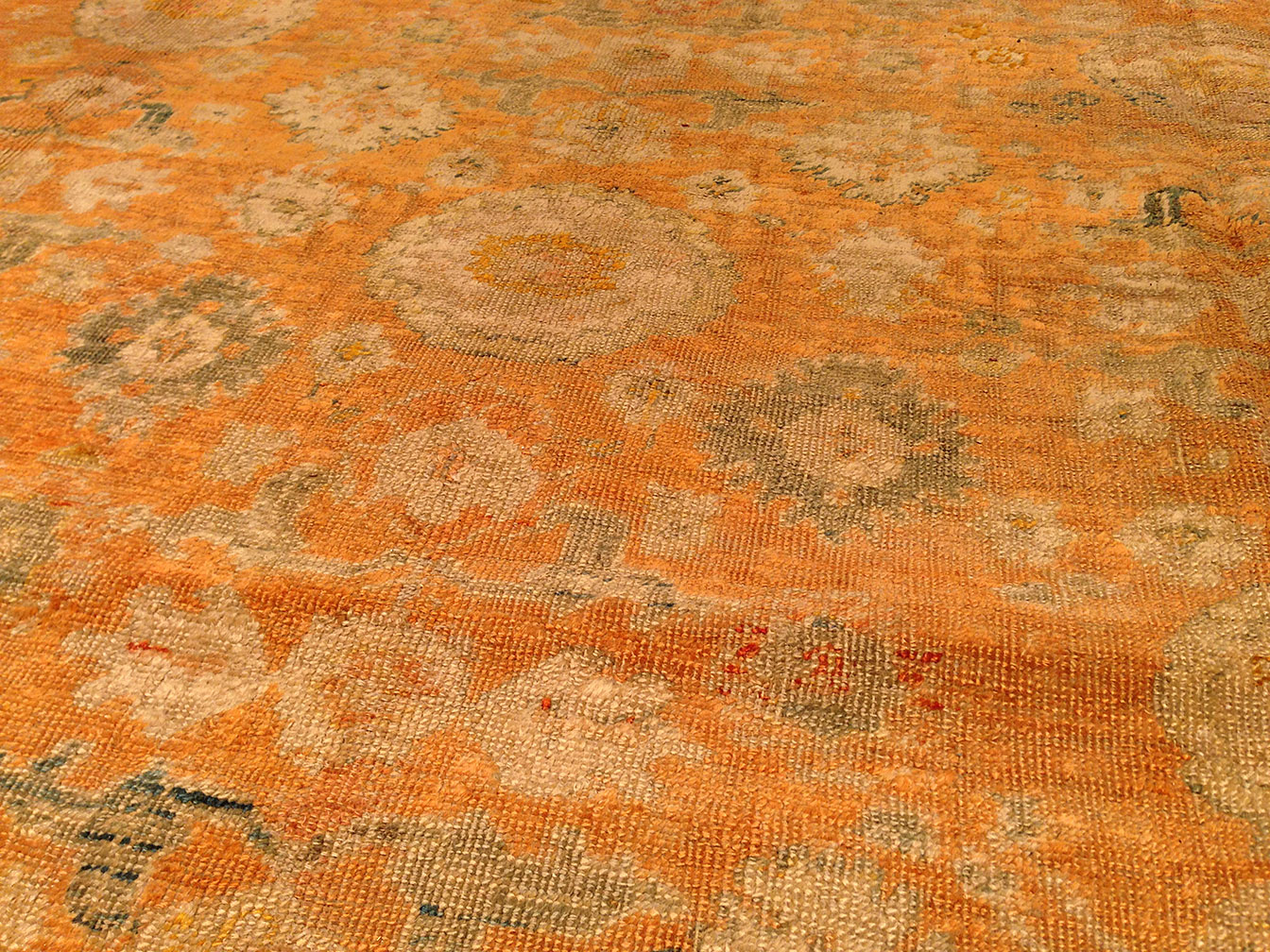 Antique oushak, angora Carpet - # 9648