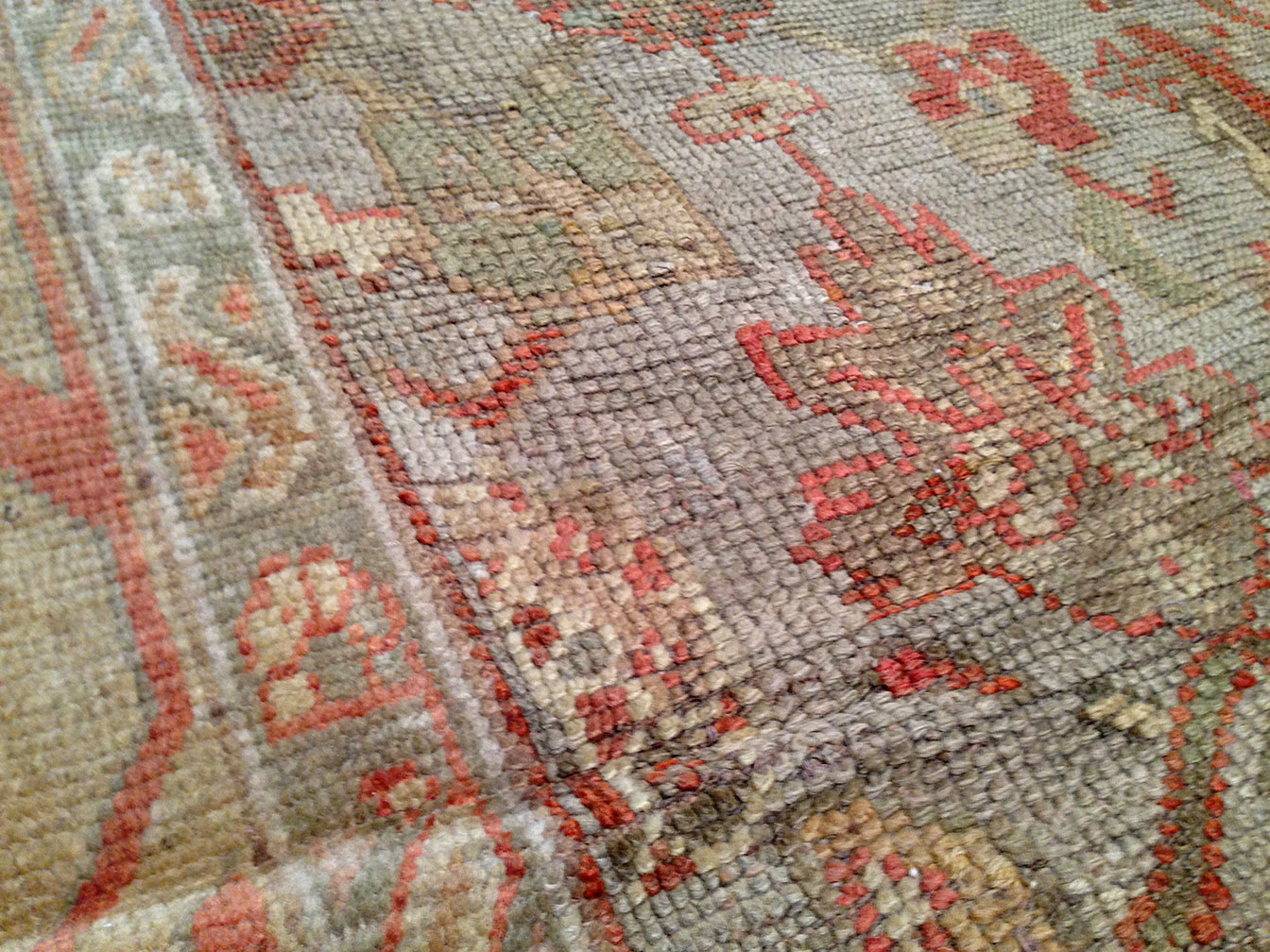 Antique oushak Carpet - # 11262