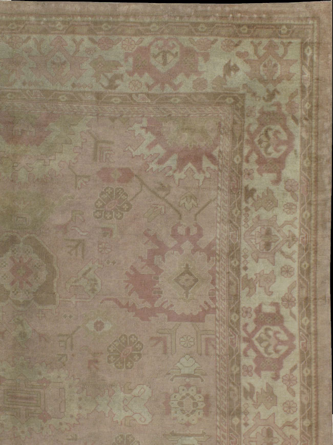 Antique oushak Carpet - # 11286