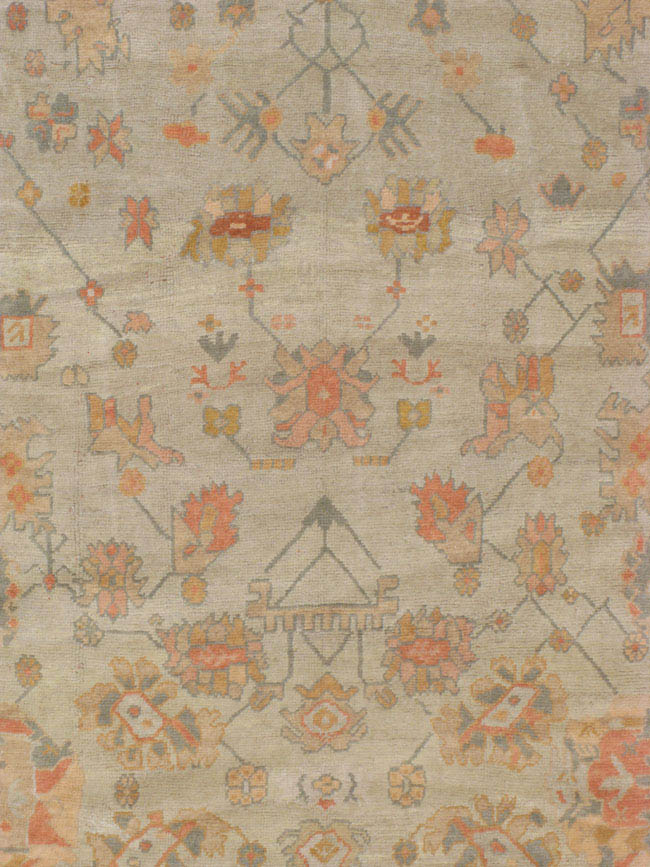 Antique oushak Carpet - # 41134
