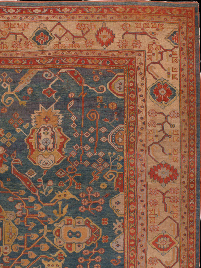 Antique oushak Carpet - # 41236