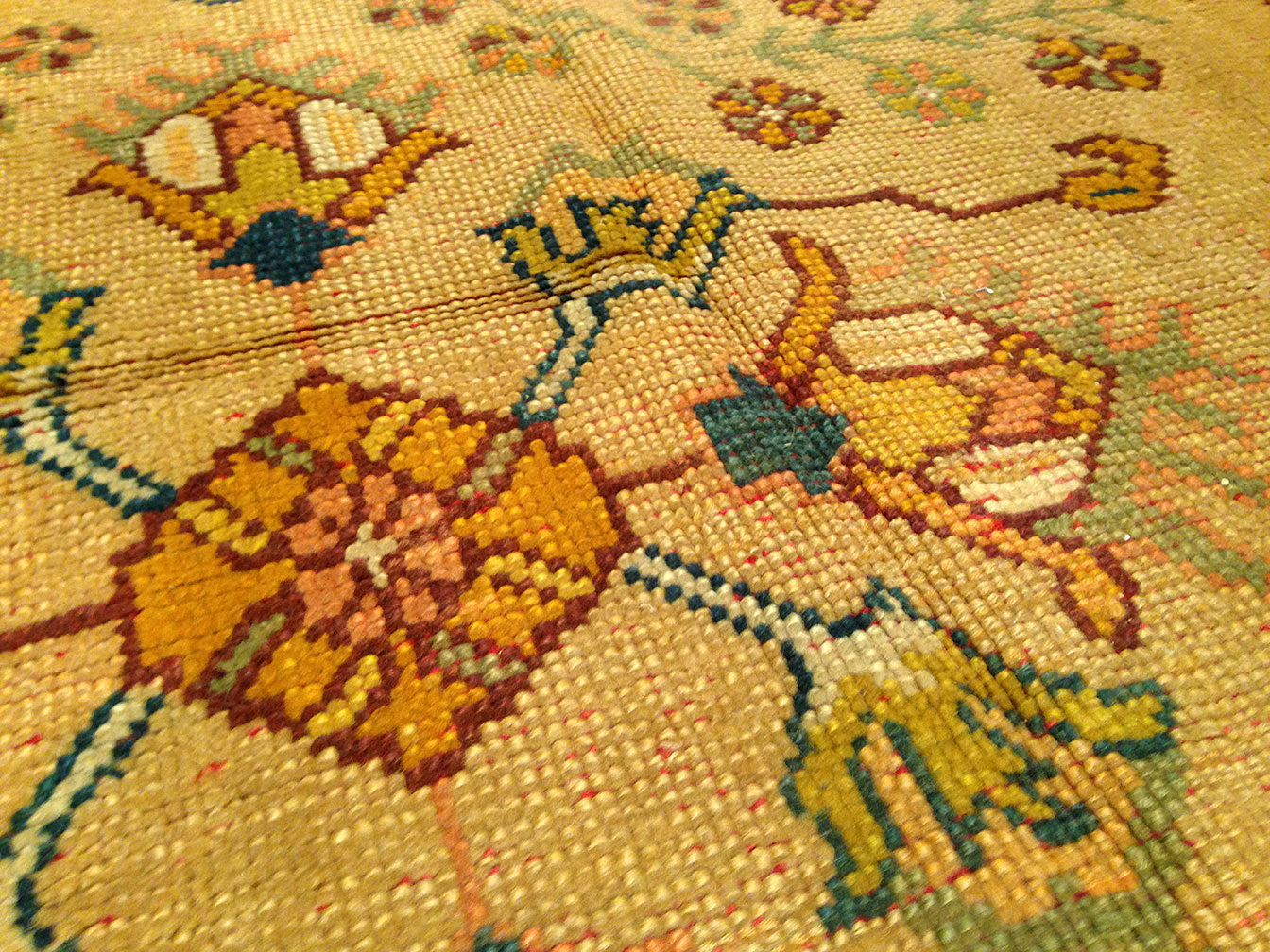Antique oushak Carpet - # 50052