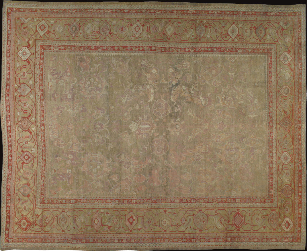 Antique oushak Carpet - # 50082