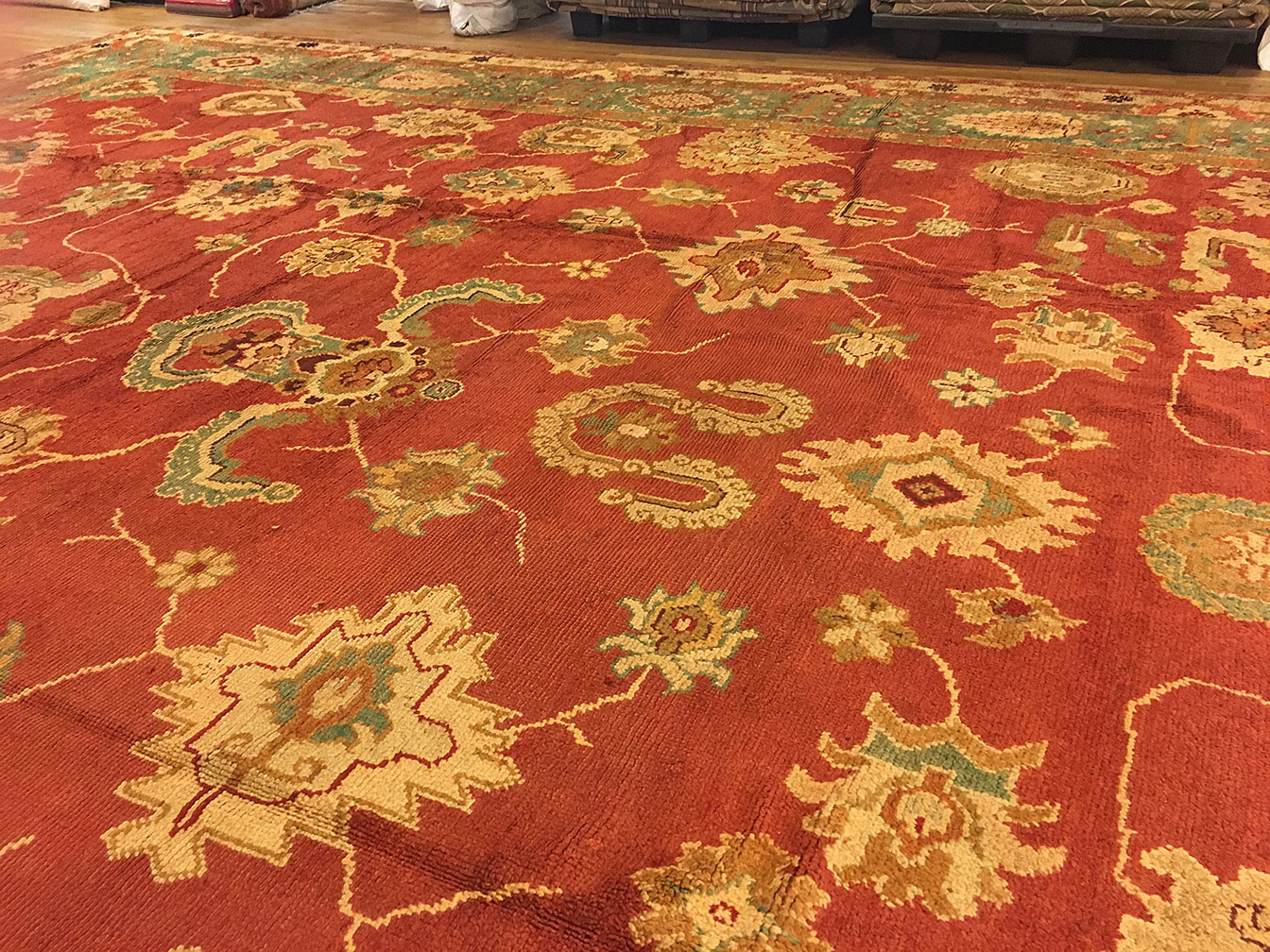 Antique oushak Carpet - # 50115