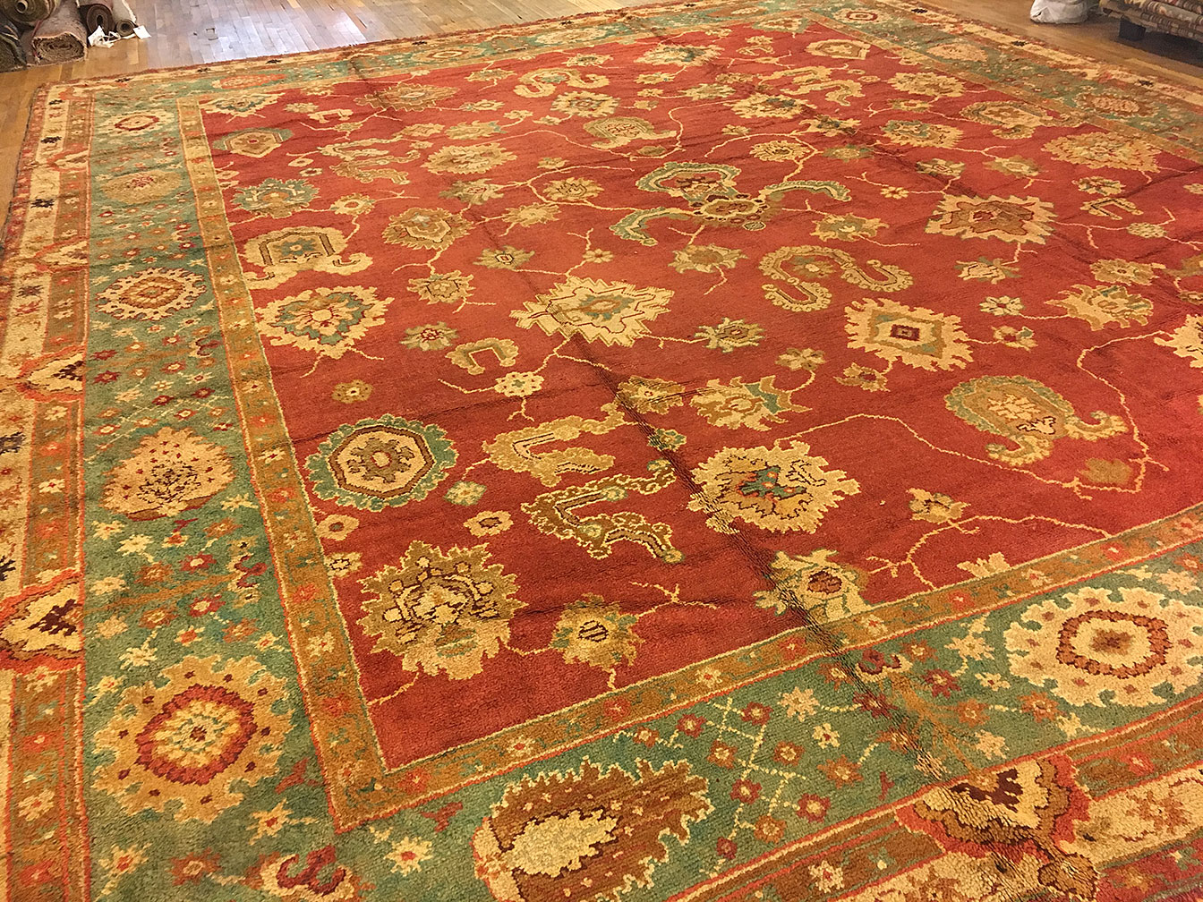 Antique oushak Carpet - # 50115