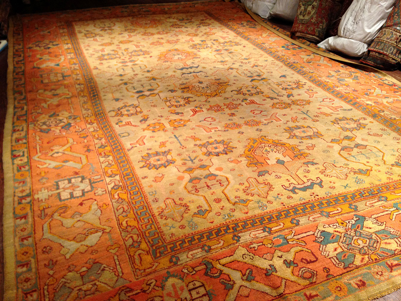 Antique oushak Carpet - # 50126