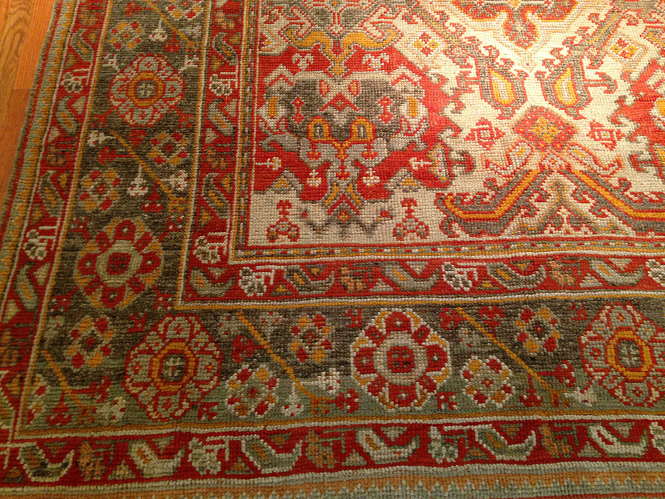 Antique oushak Carpet - # 50194