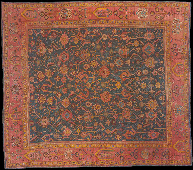 Antique oushak Carpet - # 50335