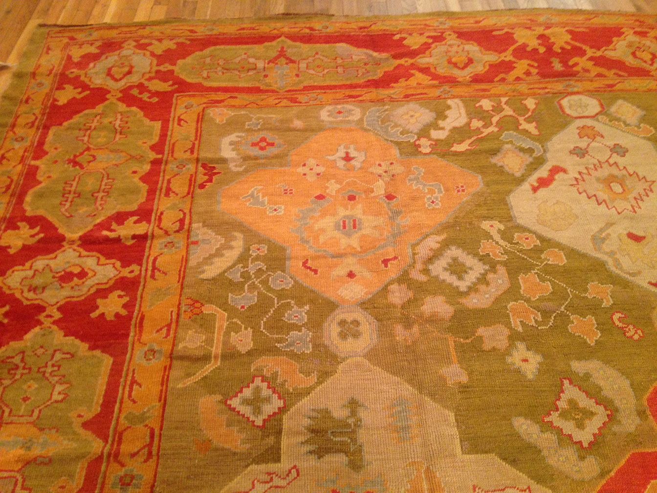 Antique oushak Carpet - # 50337