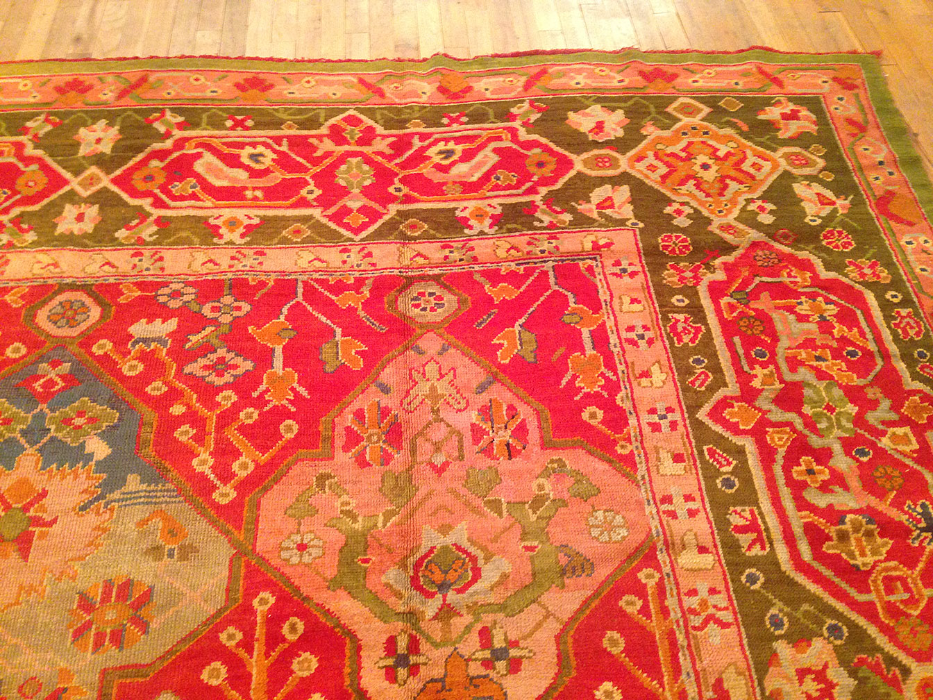Antique oushak Carpet - # 50339