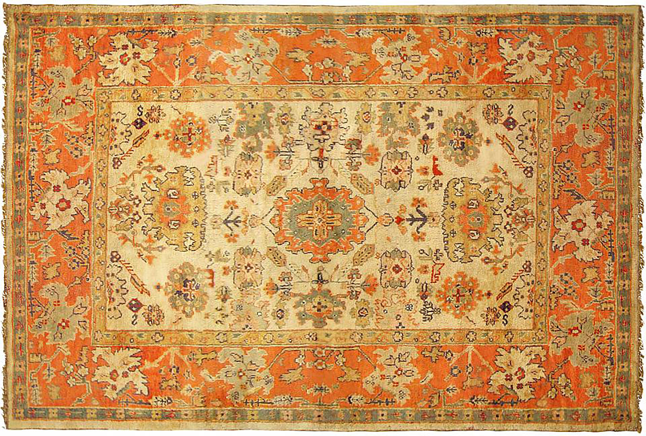 Antique oushak Carpet - # 50342