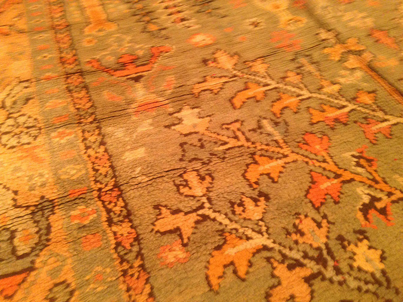 Antique oushak Carpet - # 50346
