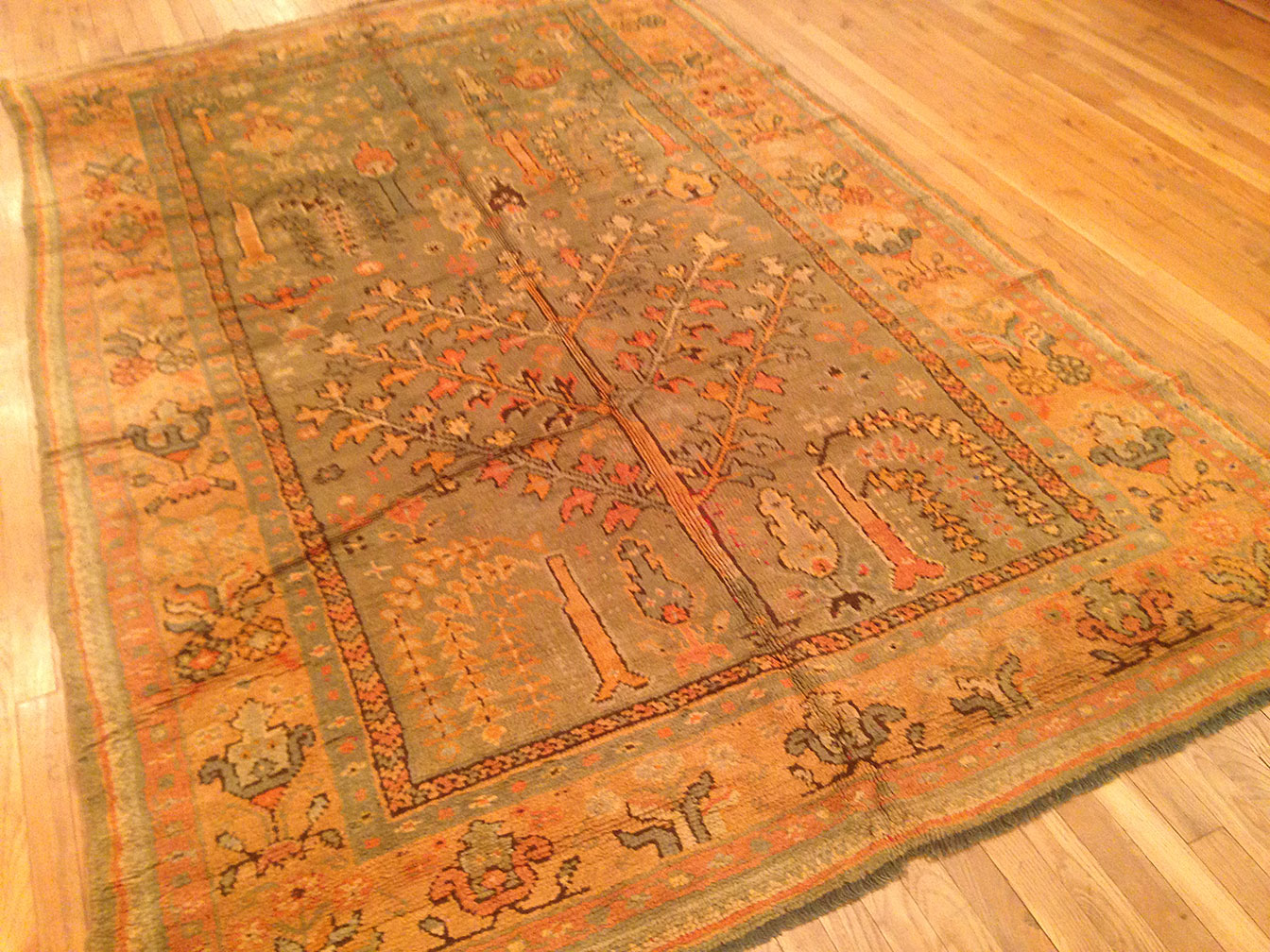 Antique oushak Carpet - # 50346