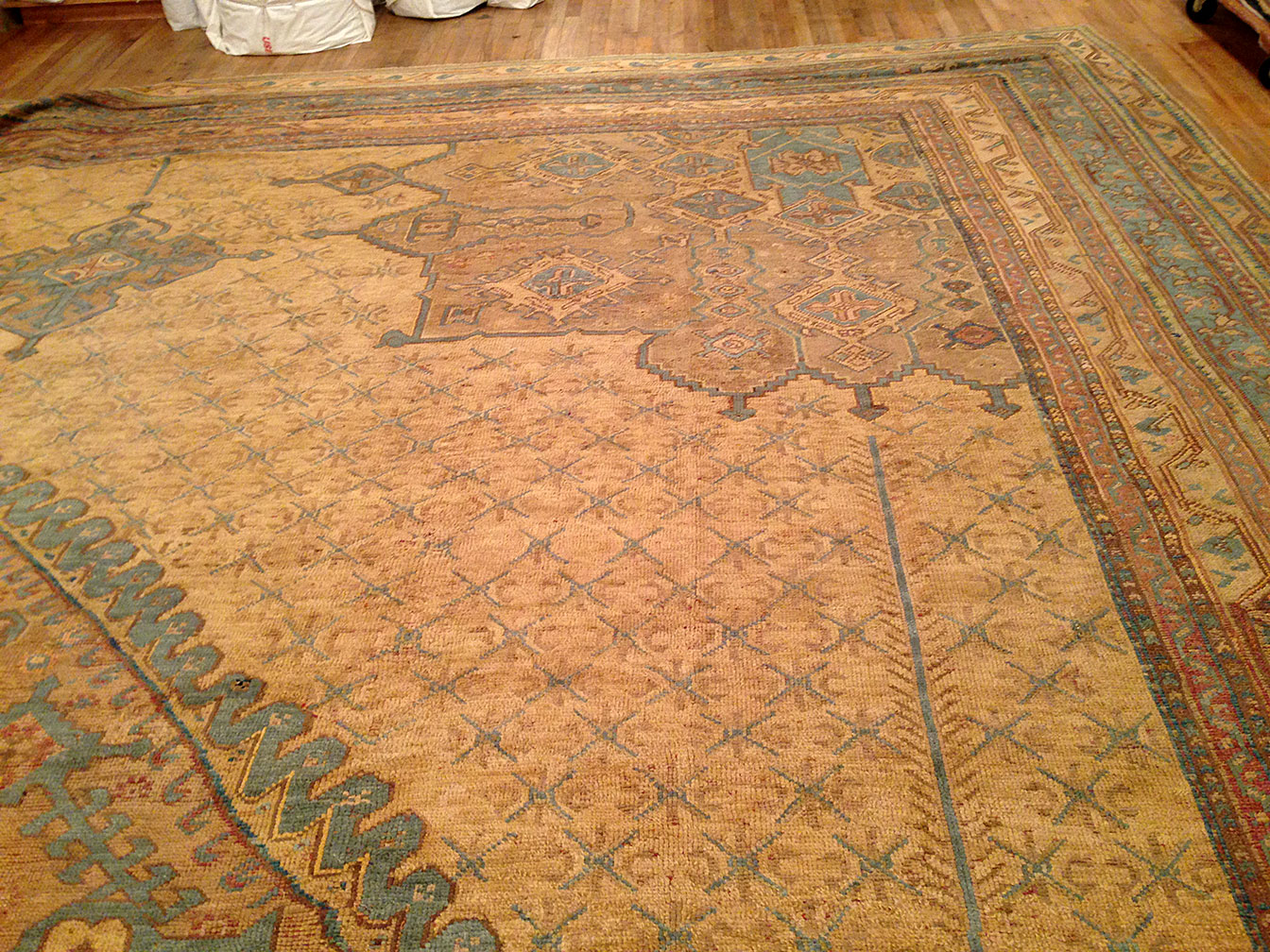 Antique oushak Carpet - # 50487