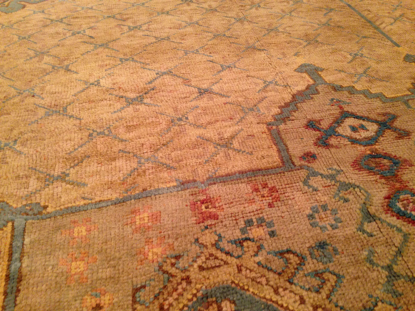 Antique oushak Carpet - # 50487