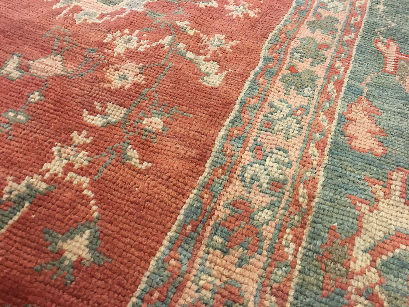 Antique oushak Carpet - # 50545
