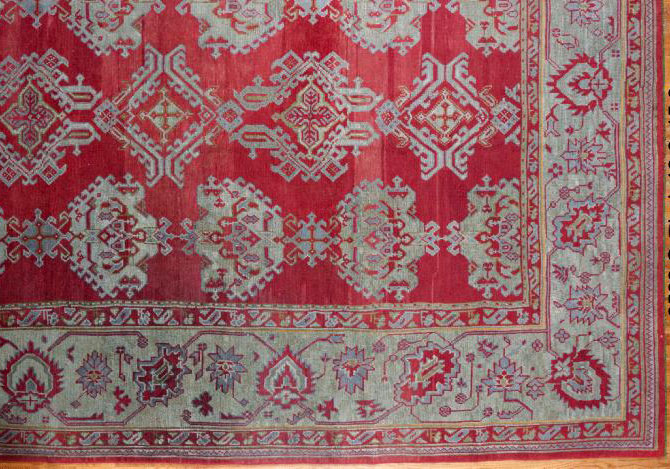 Antique oushak Carpet - # 50552