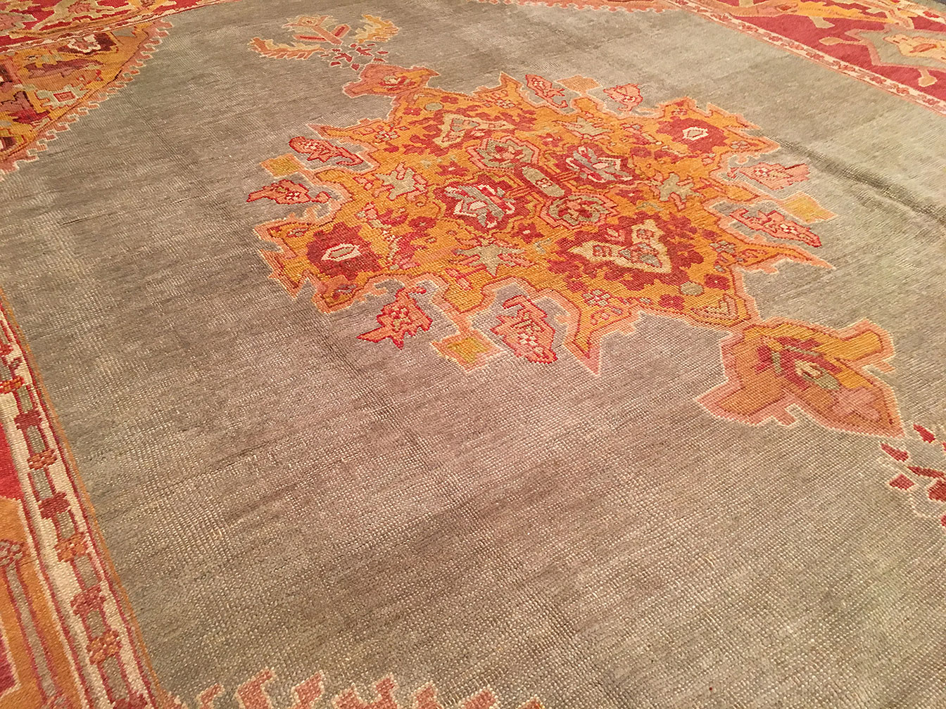 Antique oushak Carpet - # 50562