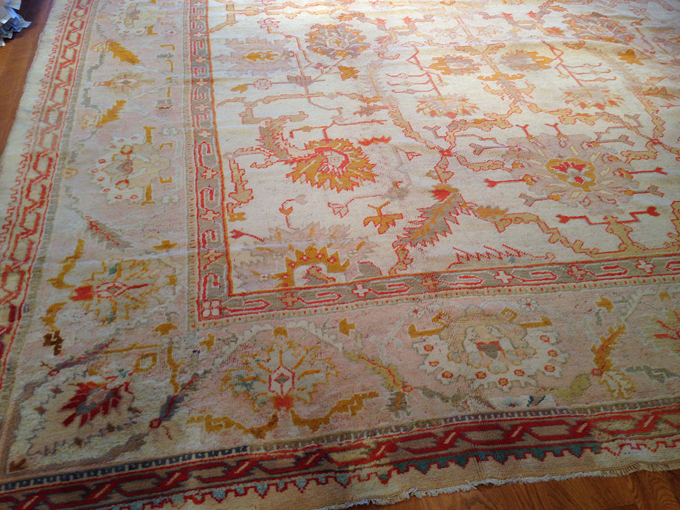 Antique oushak Carpet - # 50594