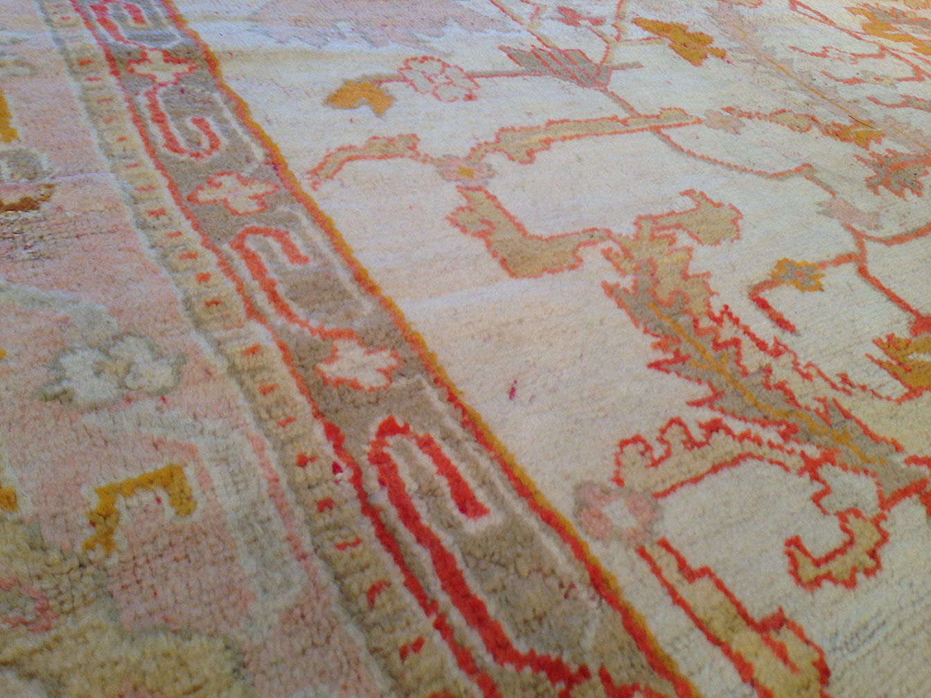 Antique oushak Carpet - # 50594