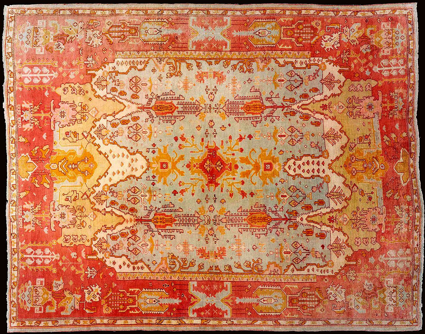 Antique oushak Carpet - # 50907