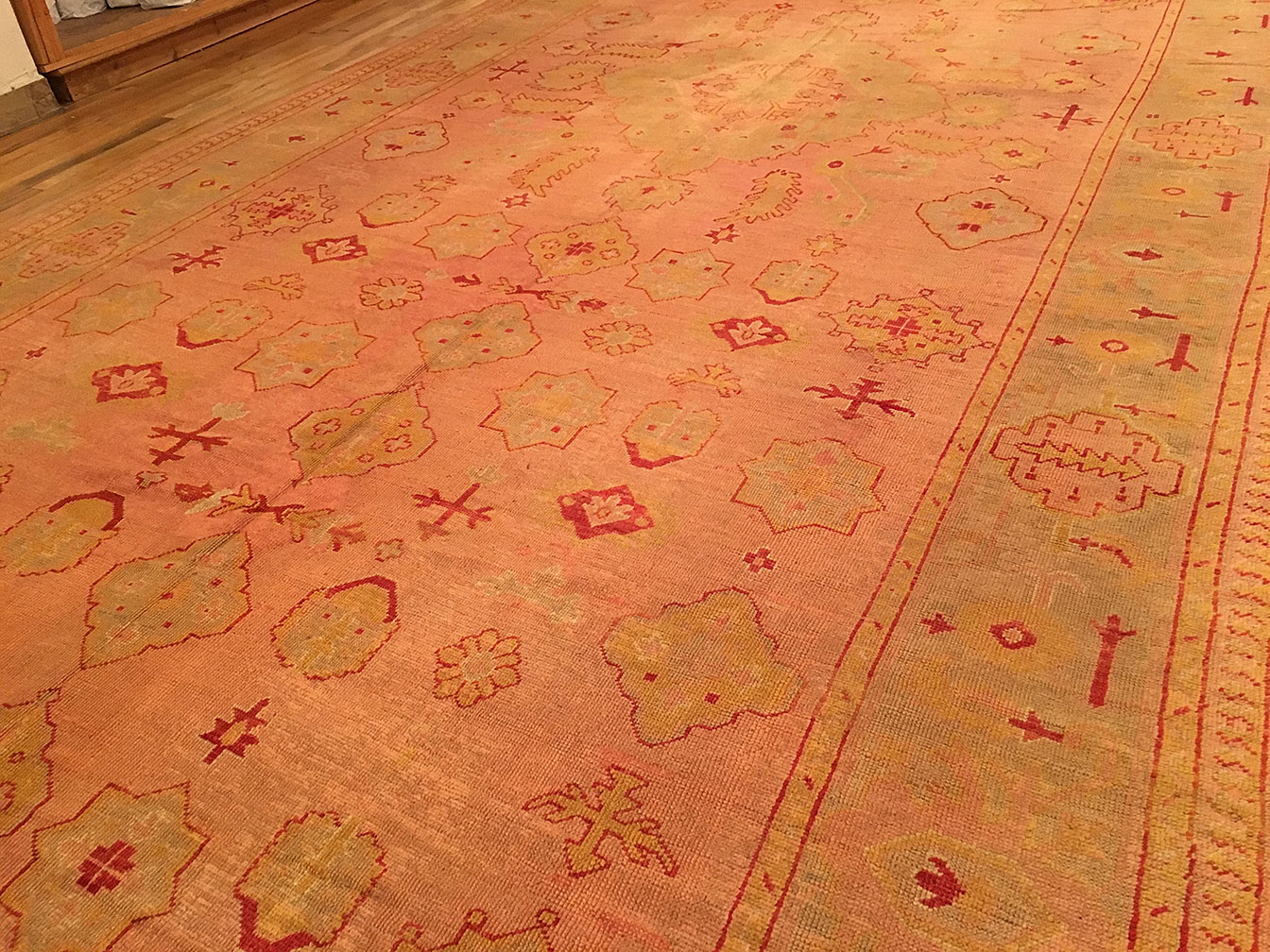 Antique oushak Carpet - # 51217