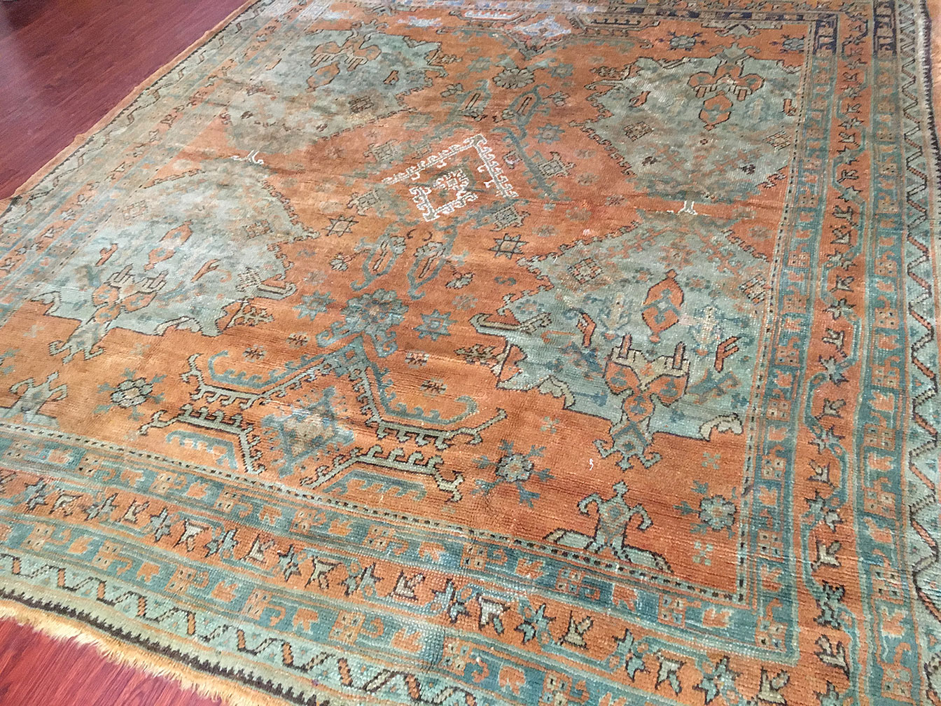 Antique oushak Carpet - # 51406