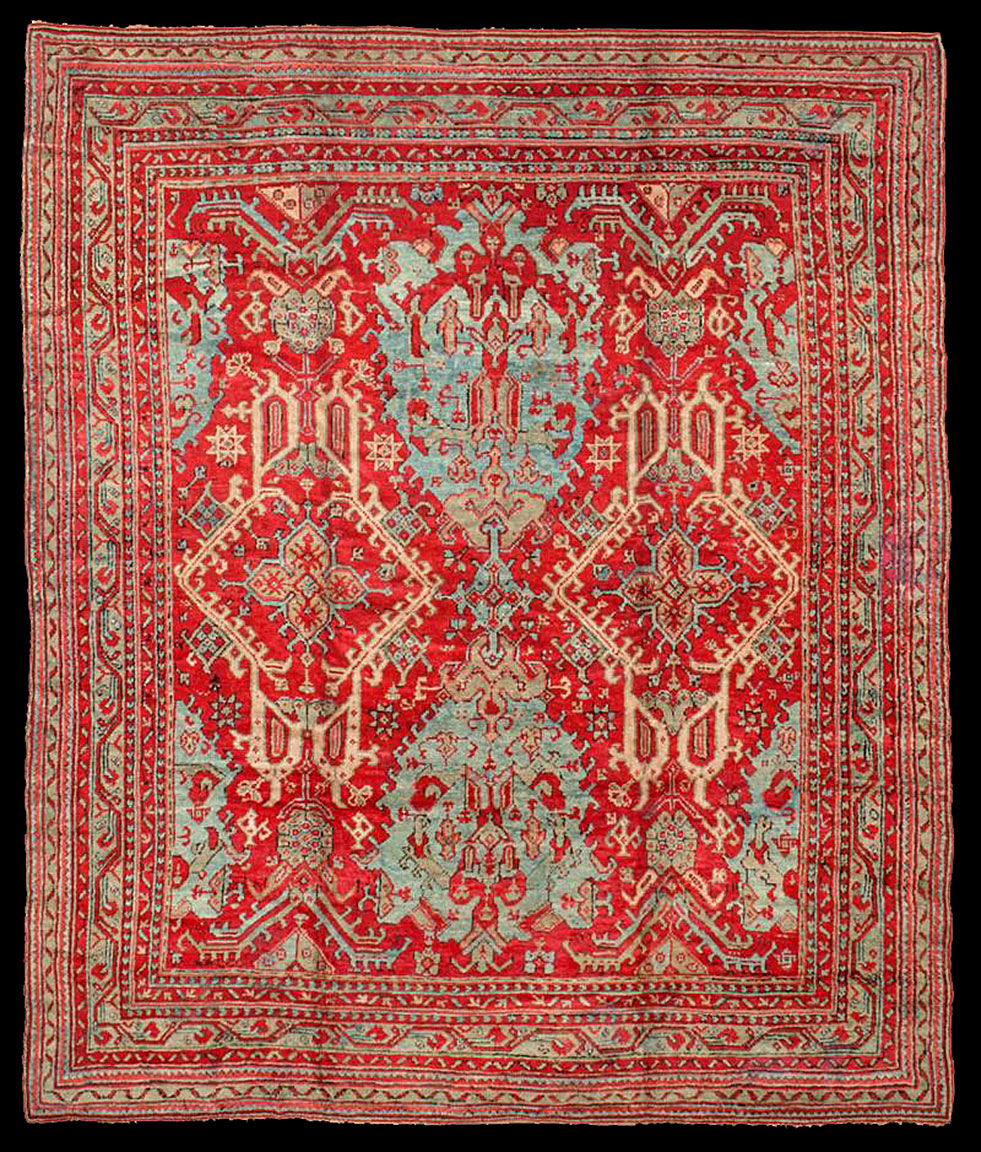 Antique oushak Carpet - # 51802