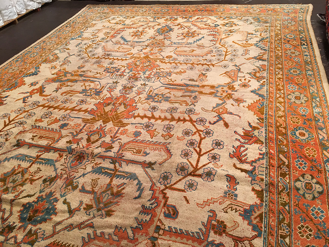 Antique oushak Carpet - # 51837