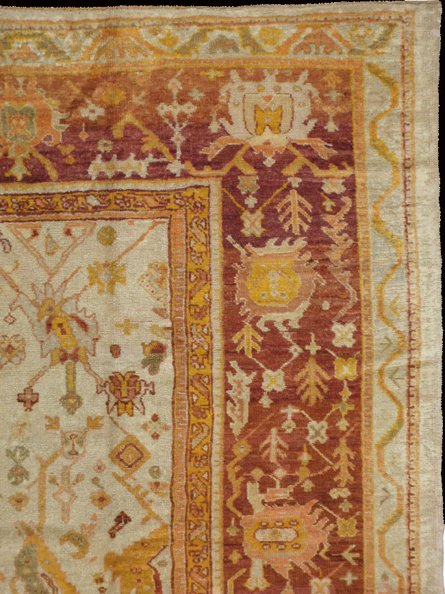 Antique oushak Carpet - # 51914