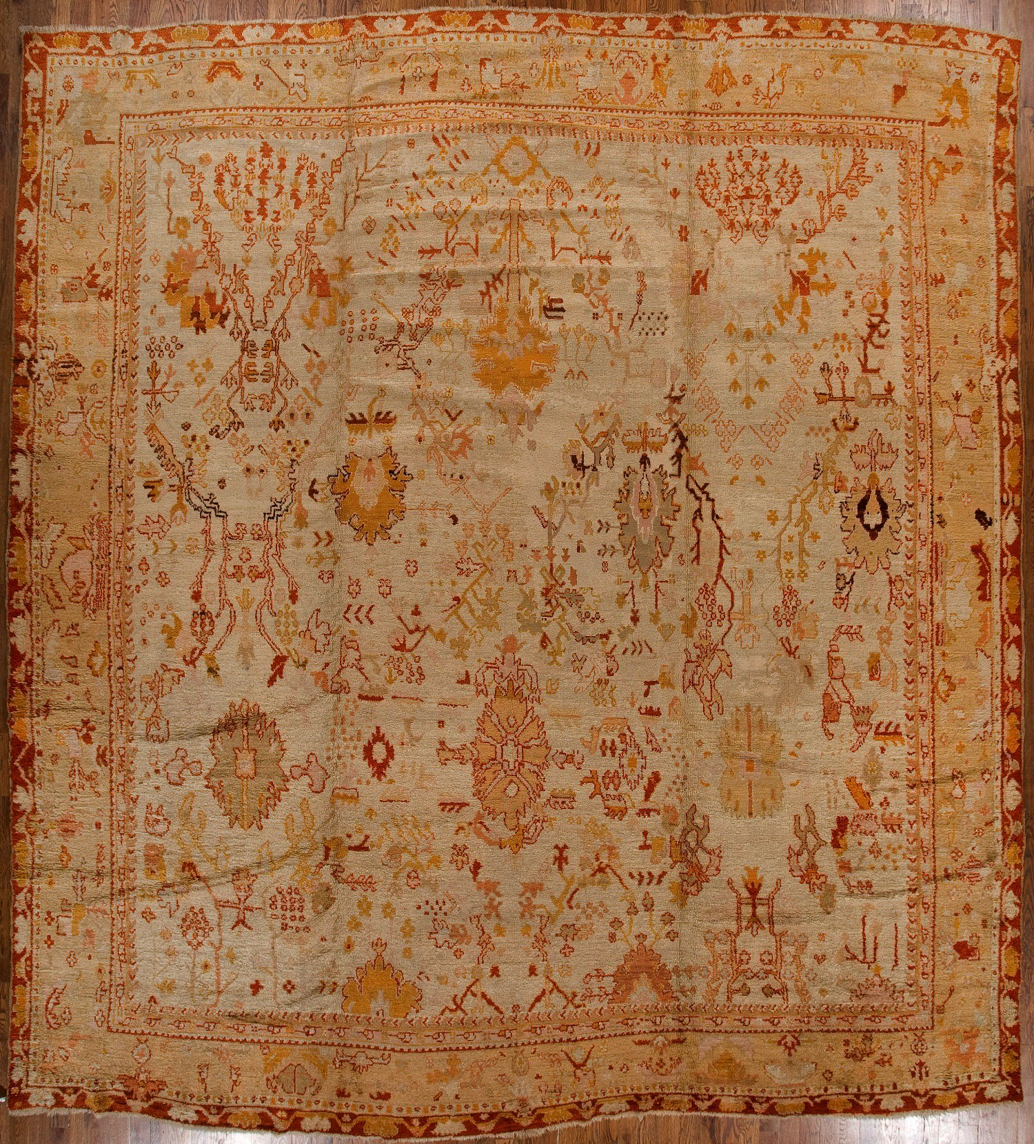 Antique oushak Carpet - # 52001