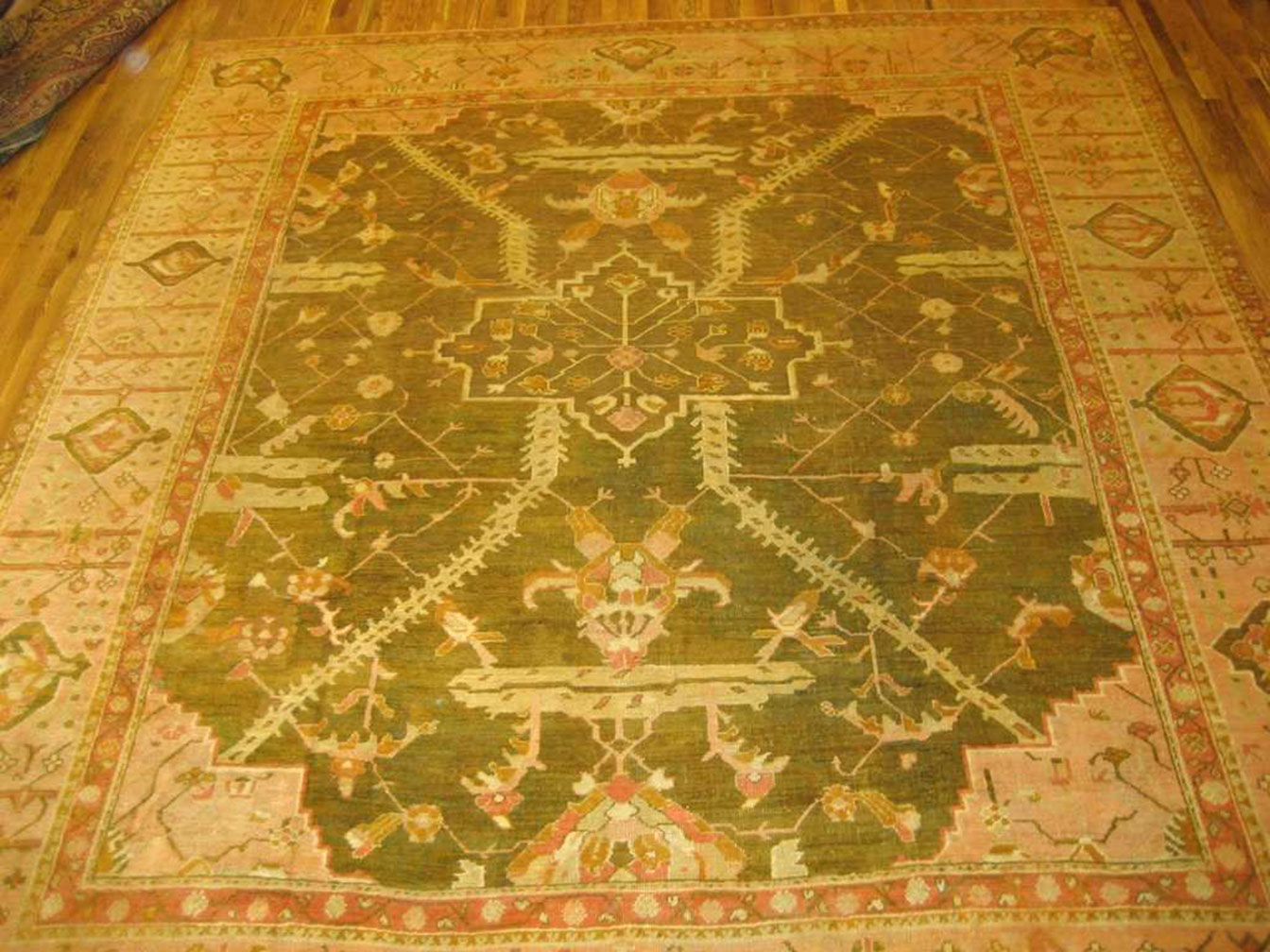 Antique oushak Carpet - # 52054