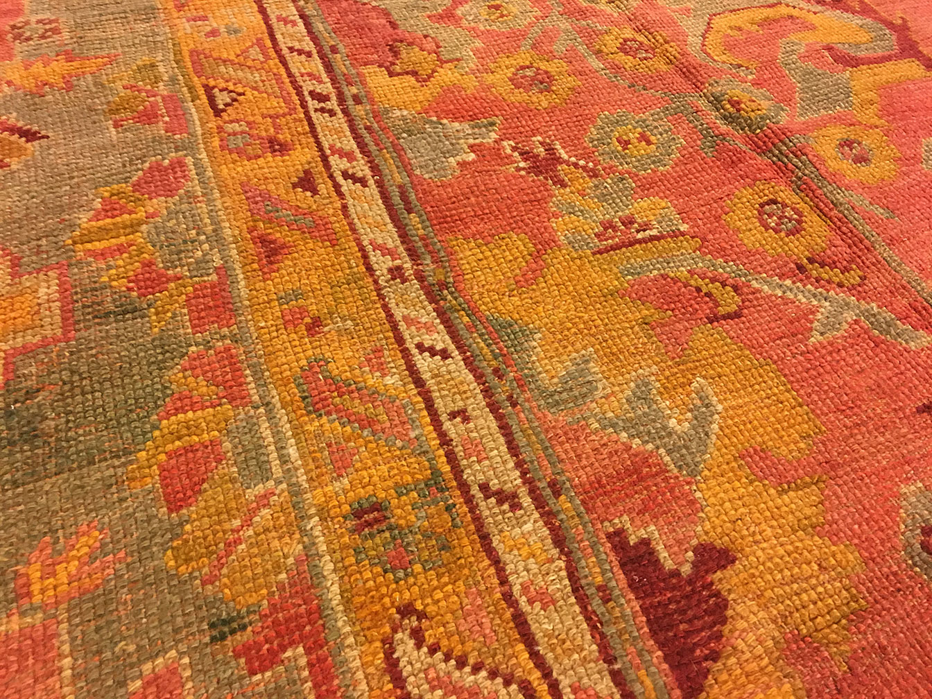 Antique oushak Carpet - # 52120