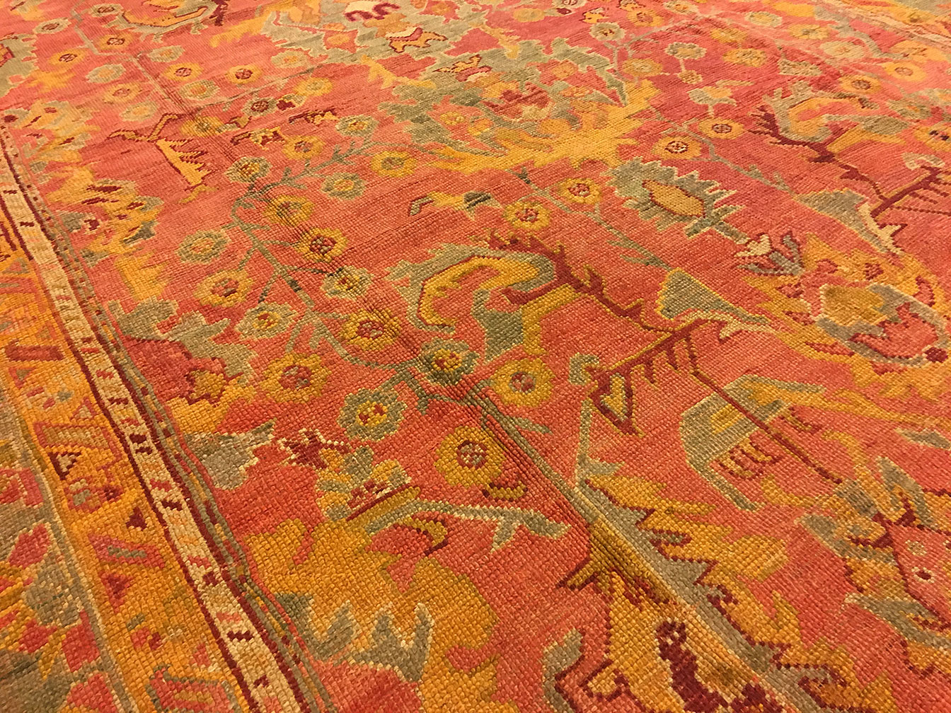 Antique oushak Carpet - # 52120