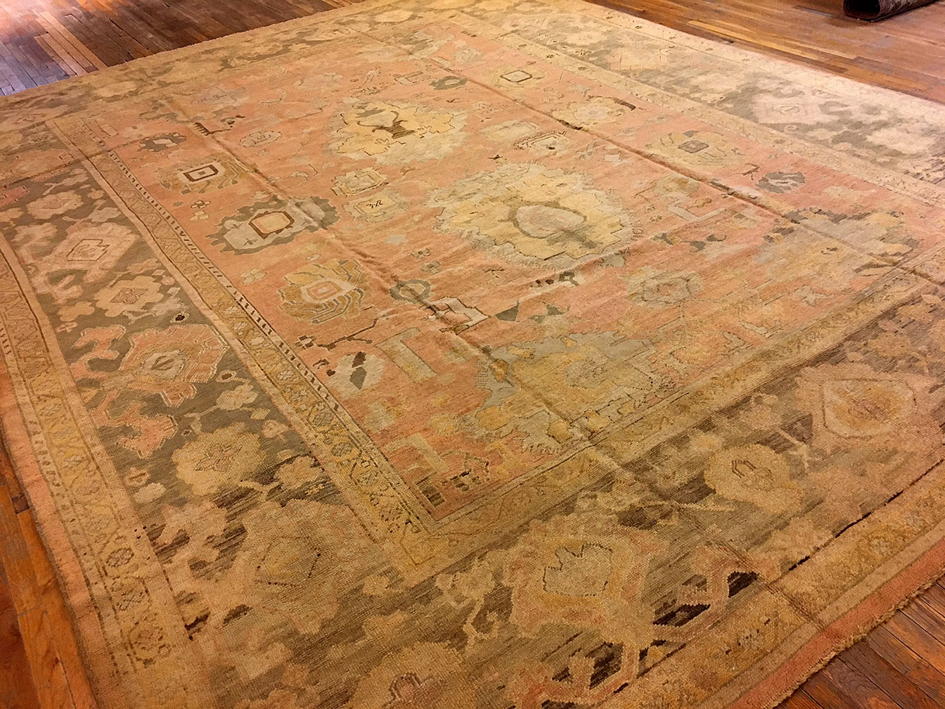 Antique oushak Carpet - # 52140
