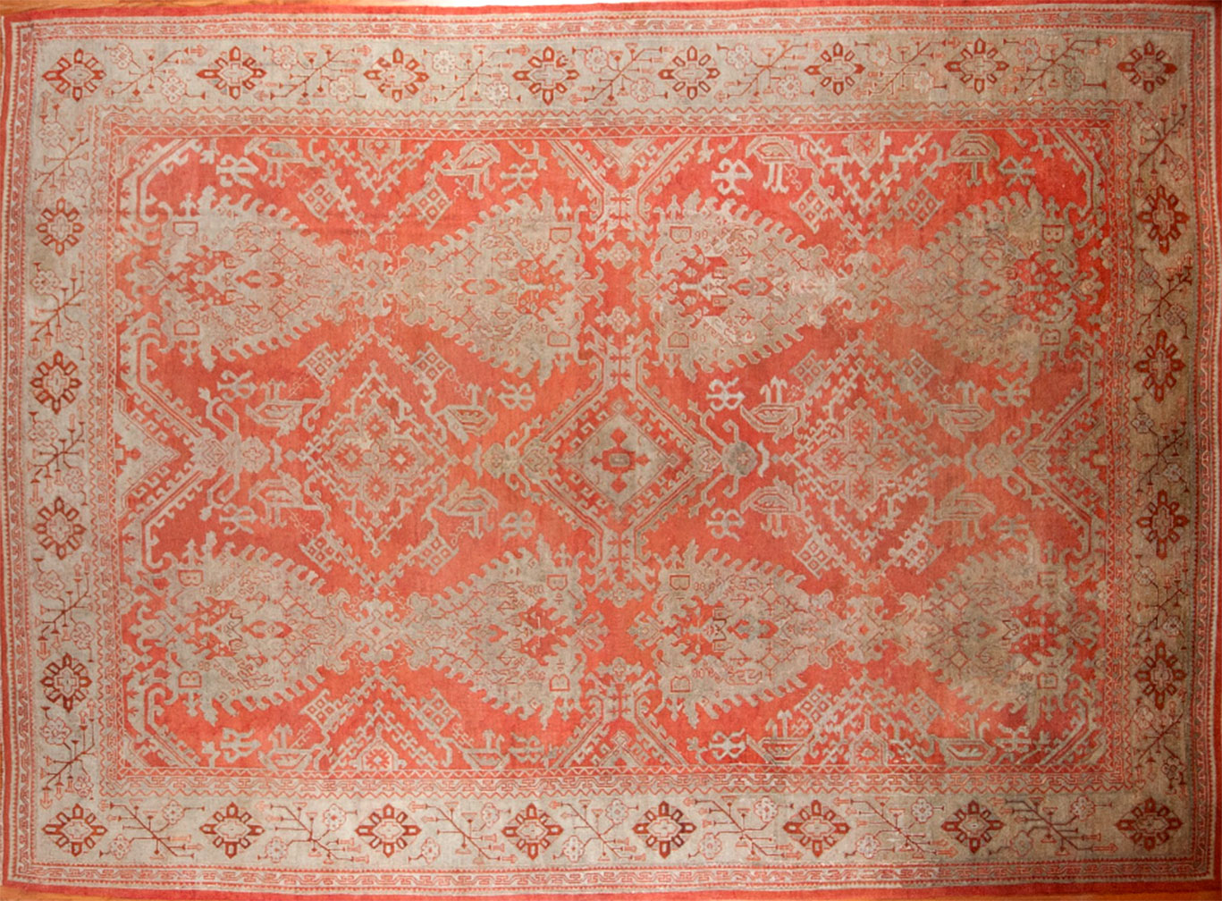 Antique oushak Carpet - # 52286