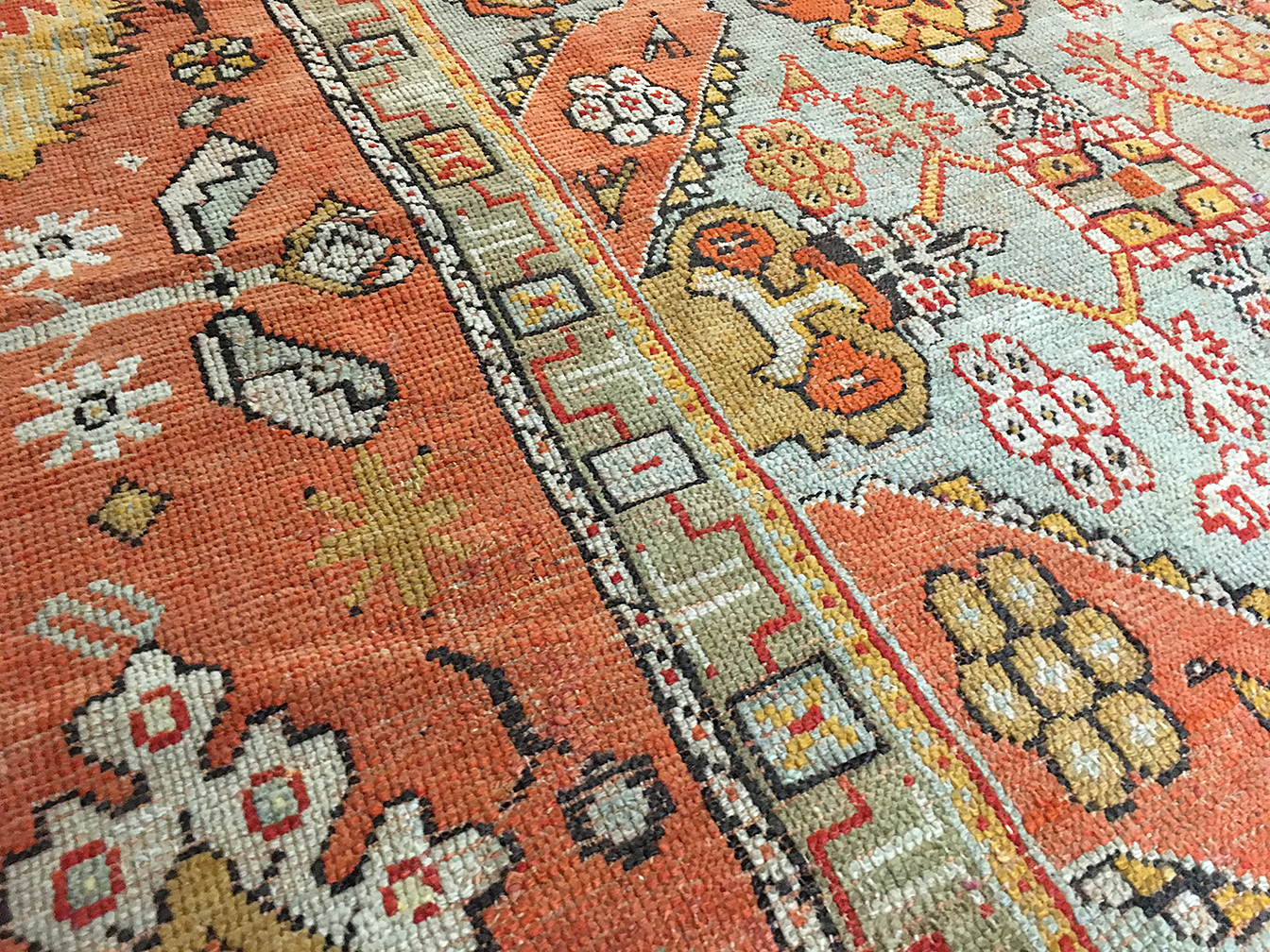 Antique oushak Carpet - # 52287