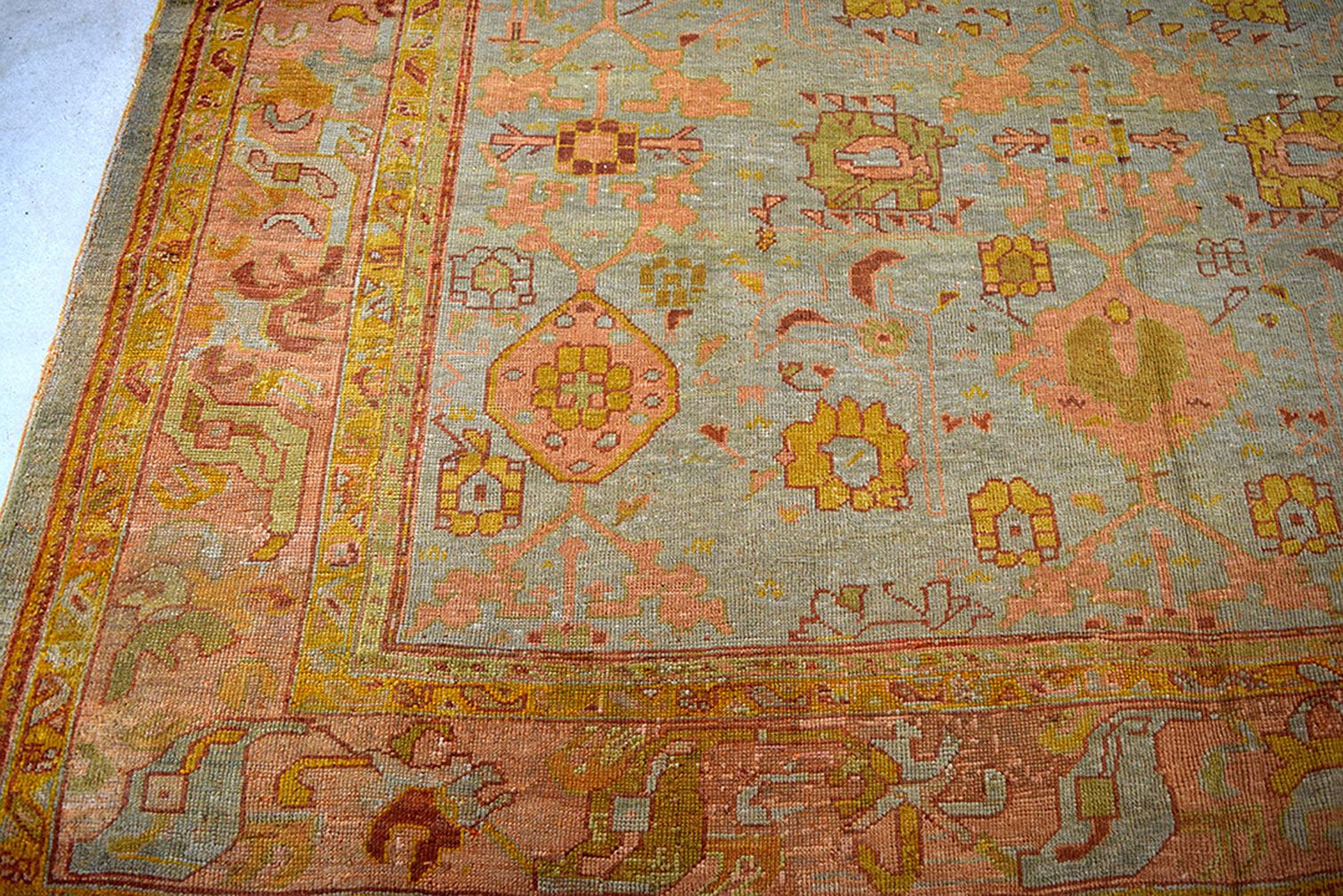 Antique oushak Carpet - # 52475