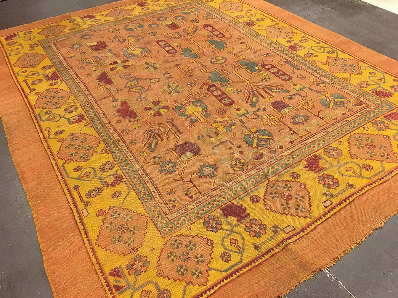 Antique oushak Carpet - # 52793