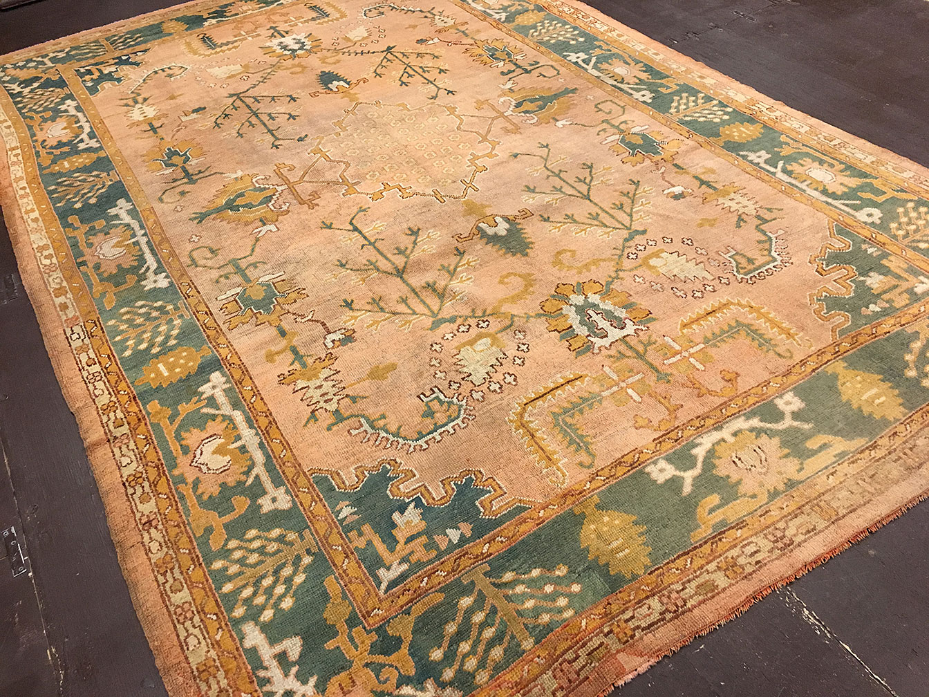 Antique oushak Carpet - # 52794