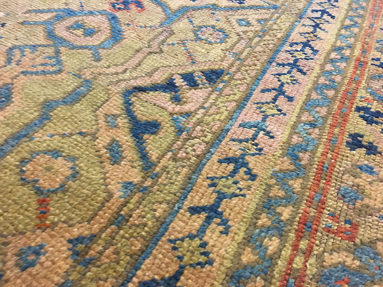 Antique oushak Carpet - # 52974