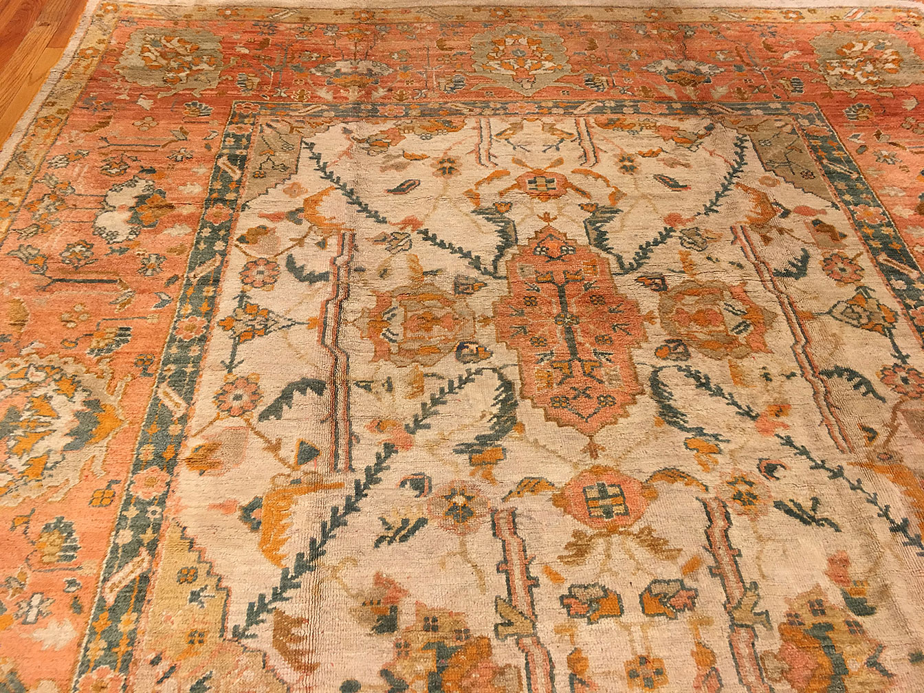 Antique oushak Carpet - # 52979