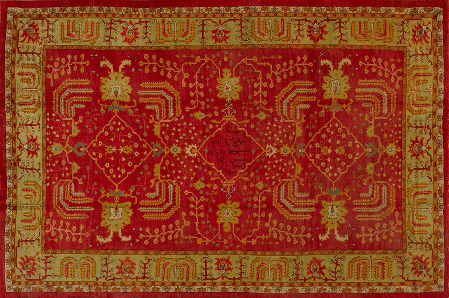 Antique oushak Carpet - # 52985