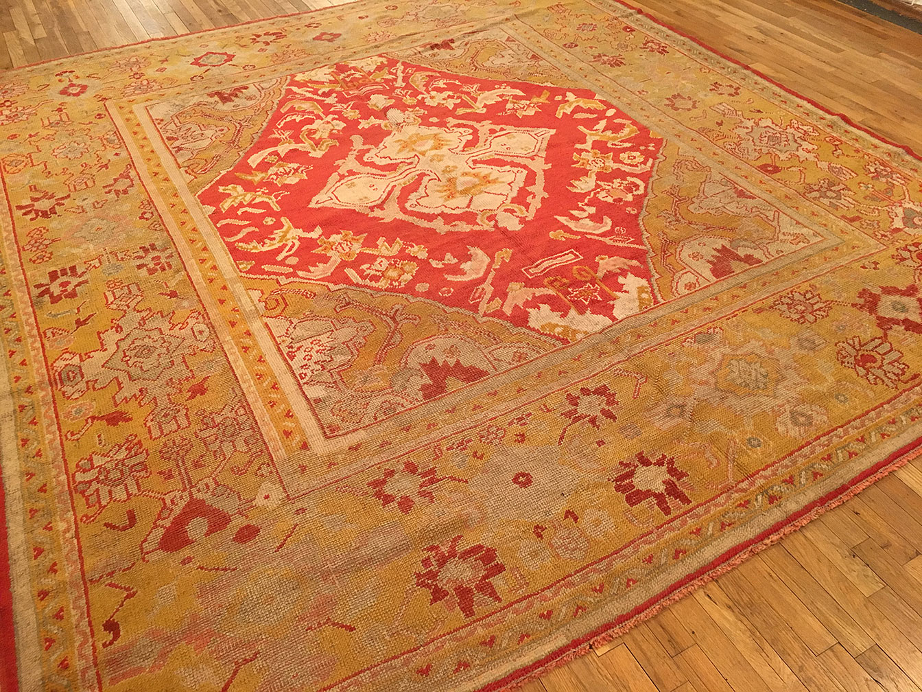 Antique oushak Carpet - # 53416